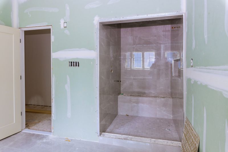Bathroom with decorative tile accents